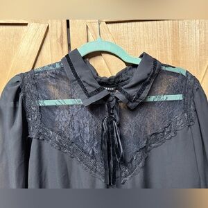 Torrid Black Gorgeous Lace Accent Women's Top GUC Size 3
